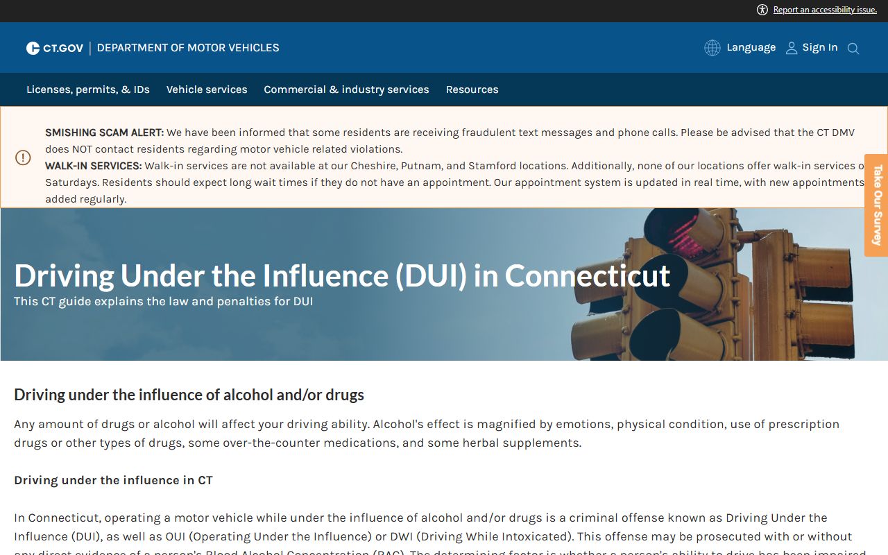 Connecticut DUI records source image